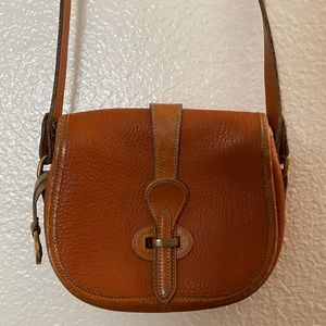 Vintage Dooney & Bourke small leather crossbody flap bag